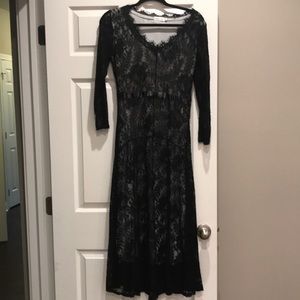 Black lace dress